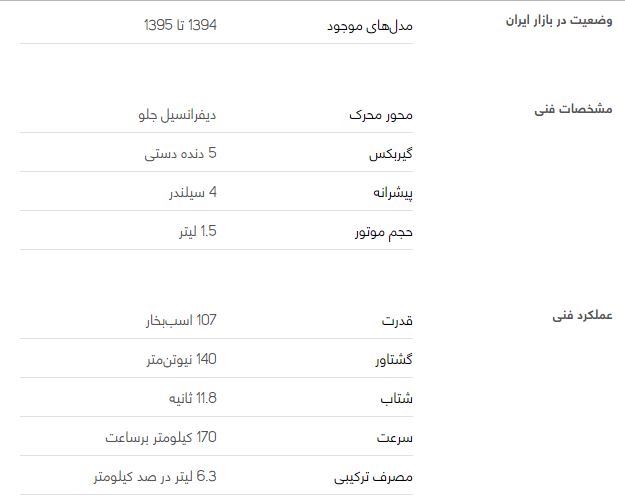 بررسی خودرو ام وی ام ۳۱۵ صندوق دار