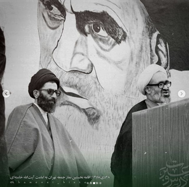 تصاویری از اقامه نخستین نمازجمعه تهران به امامت آیت الله خامنه ای